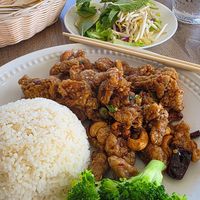 Today's lunch. We haven't been here in a while, turned out great! I'm stuffed 😋 at The Purple Mint - El Cajon Blvd in San Diego