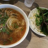 Spicy Soup.  Great flavor! at The Purple Mint - El Cajon Blvd in San Diego