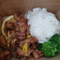Orange chicken at The Purple Mint - El Cajon Blvd in San Diego