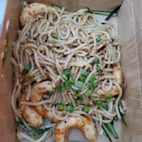 Garlic shrimp noodles at The Purple Mint - El Cajon Blvd in San Diego