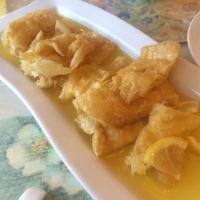 Tofu in citrus sauce at Joyous Vegetarian in Kowloon