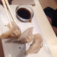 Gyozas de verdura. at Vegesana & One Ramen in Barcelona