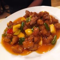 Proteína de soja casera con verduras. at Vegesana & One Ramen in Barcelona