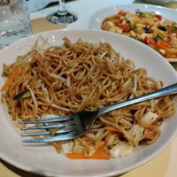 Fried noodles at Vegesana & One Ramen in Barcelona