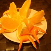 Oranges refresher at Vegesana & One Ramen in Barcelona