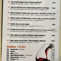 Menu - * indicates vegetarian; many can be made vegan   at Vegesana & One Ramen in Barcelona