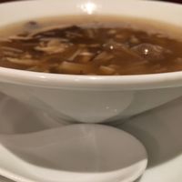 Three mushroom soup  at Vegesana & One Ramen in Barcelona
