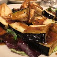 Salted spicy roasted aubergine  at Vegesana & One Ramen in Barcelona