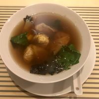 Wonton soup 🌱 at Vegesana & One Ramen in Barcelona