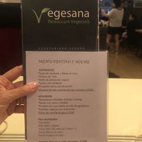 Menu 17/09/2019 at Vegesana & One Ramen in Barcelona