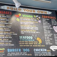 Menu  at Dat Dog - Magazine St in New Orleans