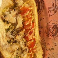 Vegan bratwurst  at Dat Dog - Magazine St in New Orleans