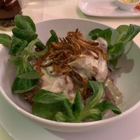 Semmelknödel mit Championrahmsoße   at Landhaus Beckmann in Kalkar