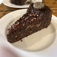 Vegan Brownie Cake  at Chocolate House - Herbes in Luxembourg City