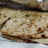 Vegan garlic naan at Woodlands in Lauderhill