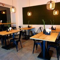 New seating area at Fleischfrei in Dusseldorf