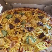 Burger meets Pizza  at Fleischfrei in Dusseldorf