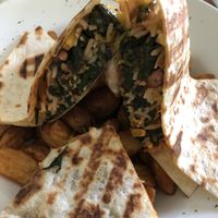 spinach quesadilla  at Fleischfrei in Dusseldorf