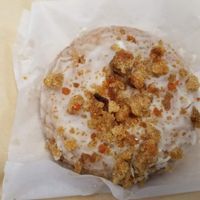 Carrot cake doughnut.  So good!  I'm not even a doughnut person, but if you like cinnamon, this is for you! at Walt Disney World - Erin McKenna's Bakery in Lake Buena Vista