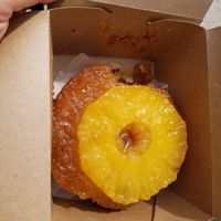Pineapple upside down cake - phenomenal at Walt Disney World - Erin McKenna's Bakery in Lake Buena Vista