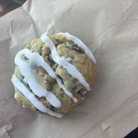 White Chocolate Raspberry Scone - Skip this one  at Walt Disney World - Erin McKenna's Bakery in Lake Buena Vista