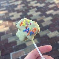 Matcha cake pop - so good!  at Walt Disney World - Erin McKenna's Bakery in Lake Buena Vista