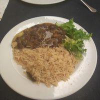 Alubias rojas con arroz vegan at La Juderia in Segovia