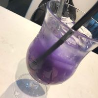 Blue Pea soda at Leisurely Veggie - Causeway Bay  in Hong Kong Island