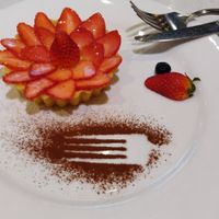 vegan strawberry tart! at Leisurely Veggie - Causeway Bay  in Hong Kong Island