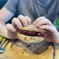 Polish burger  at Wegarnik in Zielona Gora