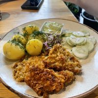 Oyster mushroom schnitzel  at Wegarnik in Zielona Gora