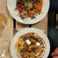 Risotto and noodles at Wegarnik in Zielona Gora