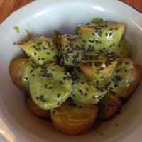 Patatas at La Camelia Vegan Bar in Bilbao