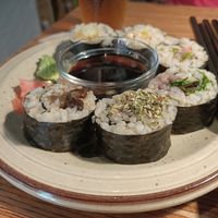 Sushi at La Camelia Vegan Bar in Bilbao
