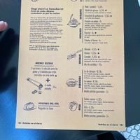 Menu august 2021 at La Camelia Vegan Bar in Bilbao