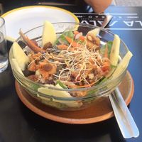 ensalada con aliño de tahini   at La Camelia Vegan Bar in Bilbao