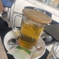 Green tea   at La Camelia Vegan Bar in Bilbao
