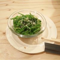 wakame salad at La Camelia Vegan Bar in Bilbao
