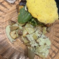 Seitan in homemade pita   at La Camelia Vegan Bar in Bilbao