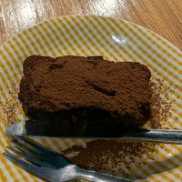 Brownie at La Camelia Vegan Bar in Bilbao