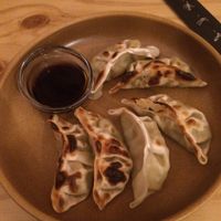gyoza at La Camelia Vegan Bar in Bilbao