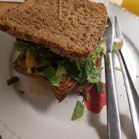 Sandwich at La Camelia Vegan Bar in Bilbao