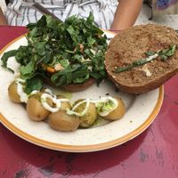 Hamburguesa “La de siempre" at La Camelia Vegan Bar in Bilbao