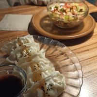 Gyozas at La Camelia Vegan Bar in Bilbao