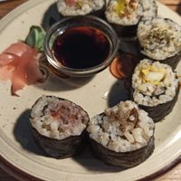 Makis at La Camelia Vegan Bar in Bilbao
