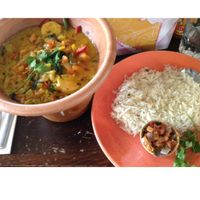 delicious vegan curry from las iguanas at Las Iguanas in Bath