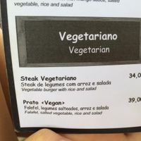 Menu at Cafe do Mar in Ilha Grande