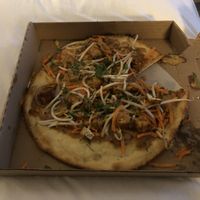 Thai pizza with blackened tofu    at Bear Tooth Theatrepub in Anchorage