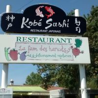 Outside at La Faim des Haricots in Labege