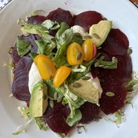 Beetroot carpaccio   at Frulez in Bari